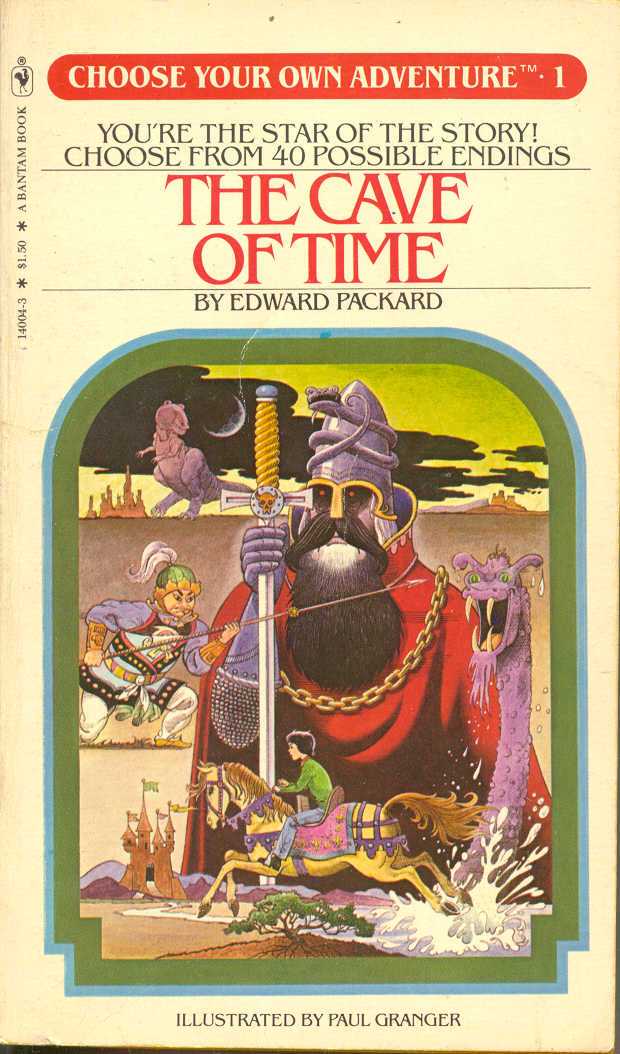 Image showing choose your own adventure book 'The Cave of Time' by Edward Packard